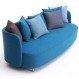Home Interior, Beautiful Blue Couches to Complete your Family Room Decoration: Modern Blue Couches