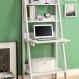 Home Interior, Stylish Ladder Bookcases for Your Room: White Ladder Bookcases