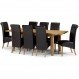 Dining Room Interior, Dining Tables for 8: Perfect Dining Sets for Medium Dining Room: Black Dining Tables For 8