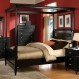 Bedroom Interior, Stylish Canopy Bedroom Sets: Dark Canopy Bedroom Sets