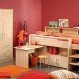 Bedroom Interior, Girls Desks for Your Daughter: Girls Desks With Bed