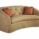 Home Interior, One Cushion Sofa: Perfect Furniture for Your Home Cinema: Half Round One Cushion Sofa