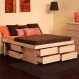 Bedroom Interior, Storage Bed Kings with Extra Savings: Modern Stylish Storage Bed Kings