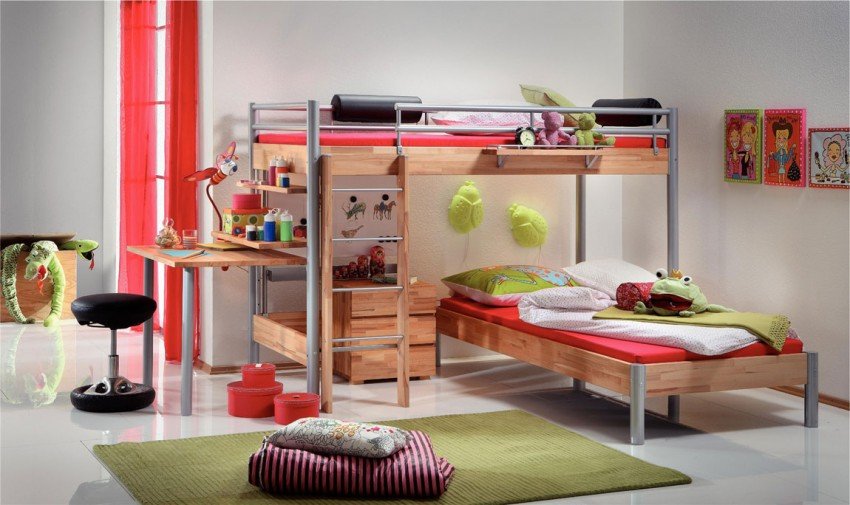 Bedroom Interior, Girls Desks for Your Daughter: Nice Girls Desks With Bed