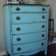 Bedroom Interior, Blue Dressers: Attractive Dressers for Blue Lovers: Old Blue Dressers