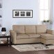 Home Interior, Small Sectionals for Your Small Size Room: Open End Small Sectionals