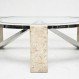 Home Interior, Sturdy Stone Coffee Tables for Your Living Room: Round Stone Coffee Tables