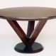 Dining Room Interior, Round Dinner Table to Harmonize your Room: Simple Wood Round Dinner Table