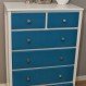 Bedroom Interior, Blue Dressers: Attractive Dressers for Blue Lovers: Small Blue Dressers
