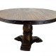 Dining Room Interior, Round Dinner Table to Harmonize your Room: Solid Wood Classic Round Dinner Table