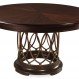 Dining Room Interior, Round Dinner Table to Harmonize your Room: Solid Wood Round Dinner Table