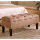Bedroom Interior, Bed Benches: Small, but Impressive: Tan Bed Benches