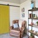 Home Interior, Barn Door Furniture: The Other “Face” of a Barn Door: Yellow Barn Door Furniture