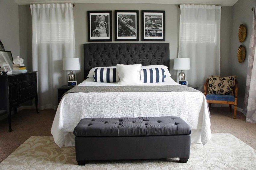 Bedroom Interior, Tufted Headboards: Headboards that Makes Your Bed Look More Elegant: King Tufted Headboards