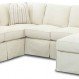 Home Interior, Down Sectional Sofa Ideas: Simple White Down Sectional Sofa